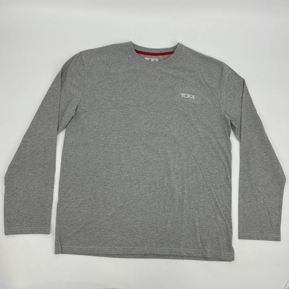 Tumi‎ x Air India Long Sleeve Crew Neck T-Shirt Men's XL Gray
